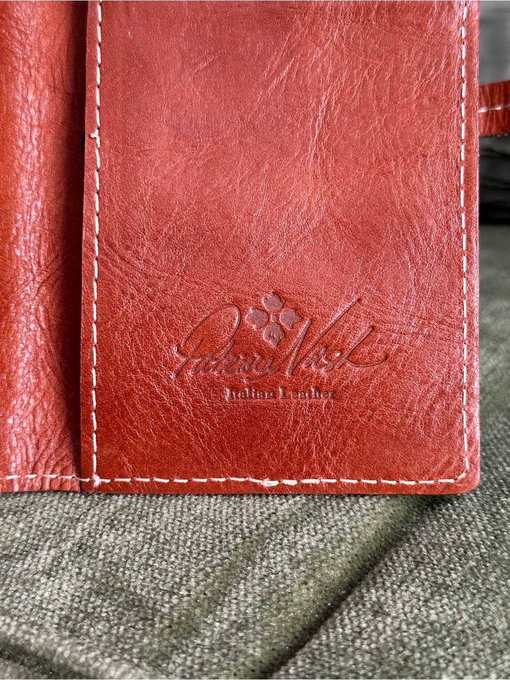 Vintage NWOT Patricia Nash Tooled Leather Wallet - Red Brown Floral Design - Picture 6 of 7